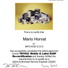 ZASP certifikat še vedno v rokah Info-koda